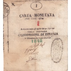 ASSEDIO DI PALMANOVA 1 LIRA 1848